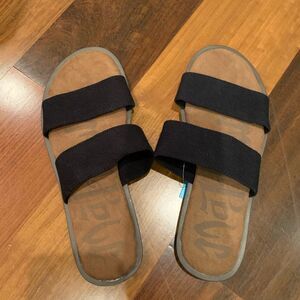 Brand new women’s black sandal flats